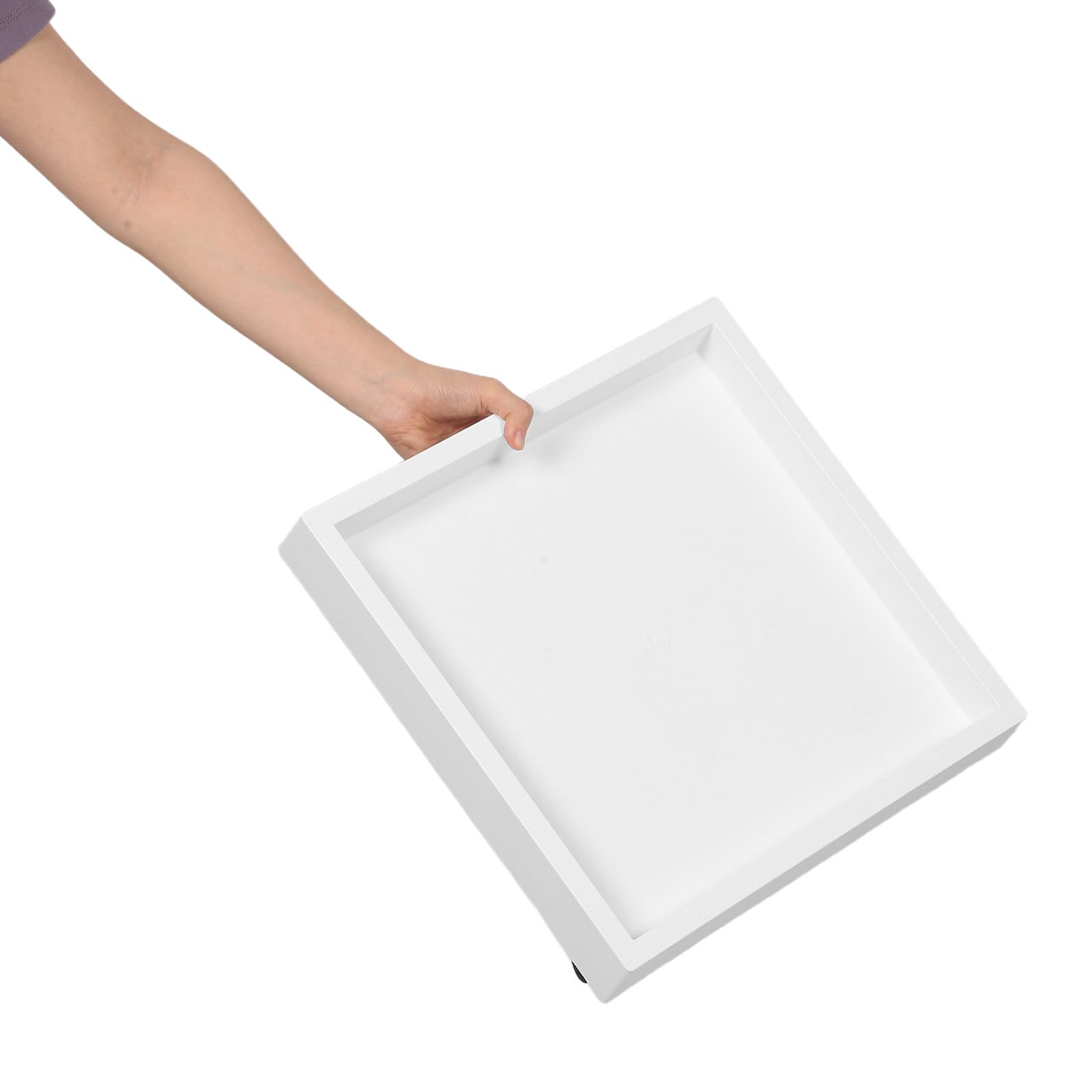 Uonlytech Bandeja de Goteo para deshumidificador, Base Universal móvil con Ruedas giratorias, Borde Elevado, 1 Pieza, Soporte para Puertas de baño, Capacidad de Carga de 100 kg