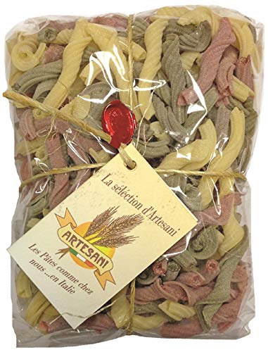 Artesani Pâtes Torchietti 3 Couleurs. - le Sachet de 500g Cover