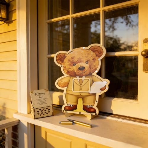 Bear Baby Shower Guest Book Set Bear Baby Shower Decorations for Christmas - image 2