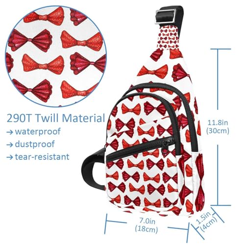 Mochila cruzada roja con lazo para ciclismo y viajes cómodos 5