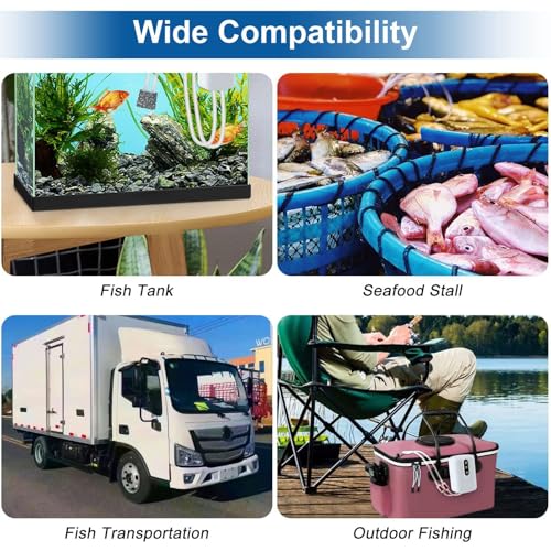 Pompe à air pour aquarium portable silencieuse poisson Betta