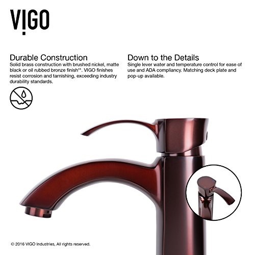 Vigo Vg03023Rb 12" H Otis Single Hole Single-Handle Vessel Deck-Mount Watersense Bathroom Sink Faucet In Oil Rubbed Bronze #TOP6