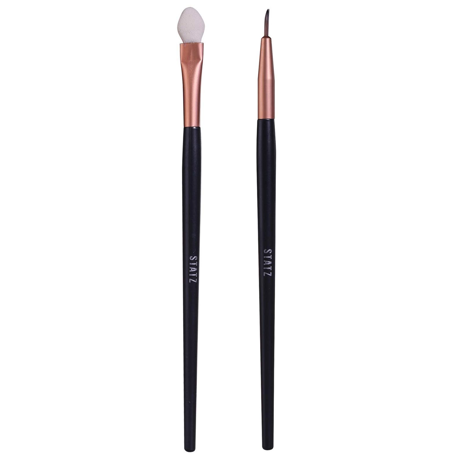 GS Gary Statz pro grooming tools Ergonomic Professional Eye Shadow Applicator and Eye Liner Brush (Combo Pack of 2)