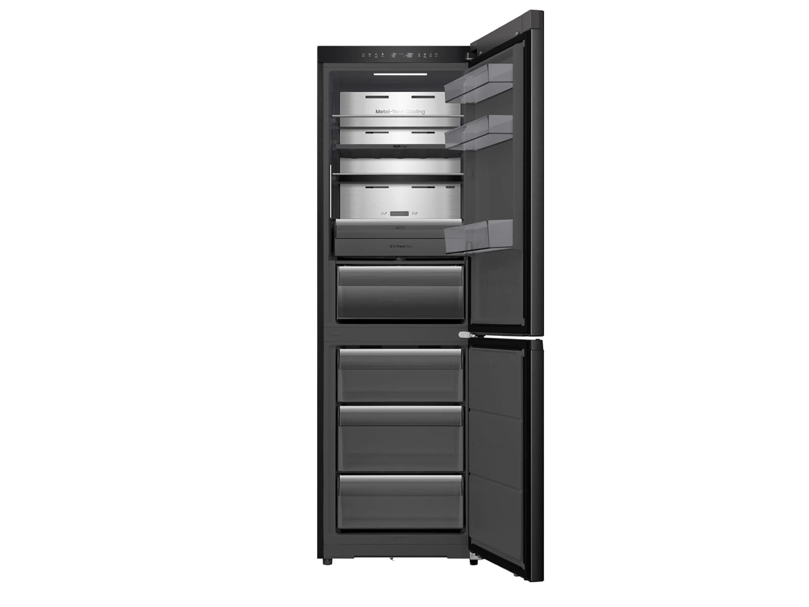 Hisense RB5K330GSFC połączenie chłodzenia/wolnostojące/idealne dopasowanie/ciemne wnętrze/klasa efektywności energetycznej C/35 dB/No Frost/pojemność 330 l/WiFi/Metal Tech/Multi Airflow/wys. x szer