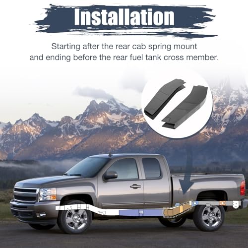 Image of Mountainpeak Frame Repair Kit Fit for 2007-2014 2nd Gen Chevrolet Silverado and 3rd gen GMC Sierra 1500 Ext & Crew Cab Silverado Frame Repair