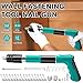 Kliffoo Manual Steel Nail Gun Tool 12 pcs Nails,Nail Gun Wall Fastening Tool for Cement Concrete Wall,Wood,Ceiling,Metal Portable Nail Shooting Machine with 5 Adjustable Speed Nail Wall Fixing Tool