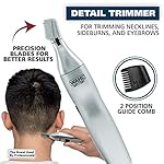 Wahl Men’s Nose Hair Trimmer, for Eyebrows, Neckline, Nose & Ear Hair, Precision Detail Trimming with Interchangeable…