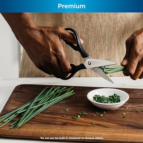Ninja K32017 Foodi NeverDull Premium Knife System, 17 Piece Knife Block Set with Built-in Sharpener, German Stainless Steel Knives, Black - Image 3