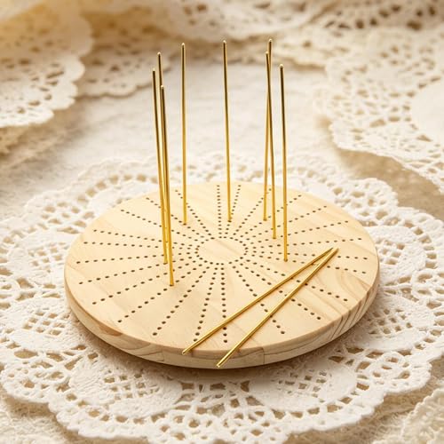 Planche à crocheter avec épingles pour tricot circulaire