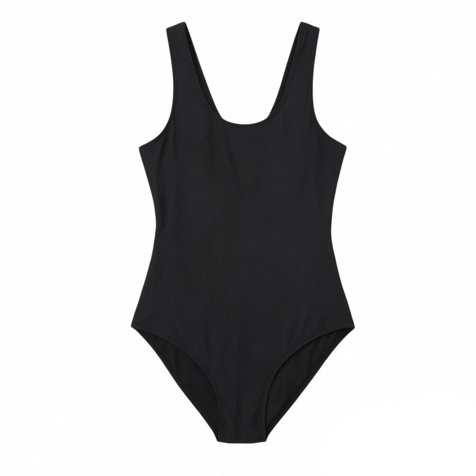 WWricotta Traje de baño Bikini de Tirantes de Color Liso, Mujer, Top con Escote corazón, Braga Talle Alto