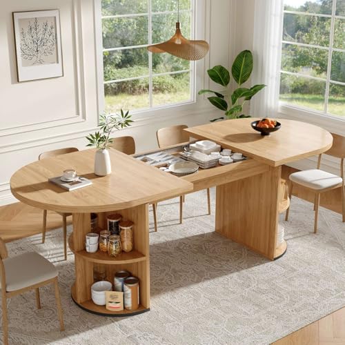 Table à Manger Extensible Design au Plateau Épais Premium