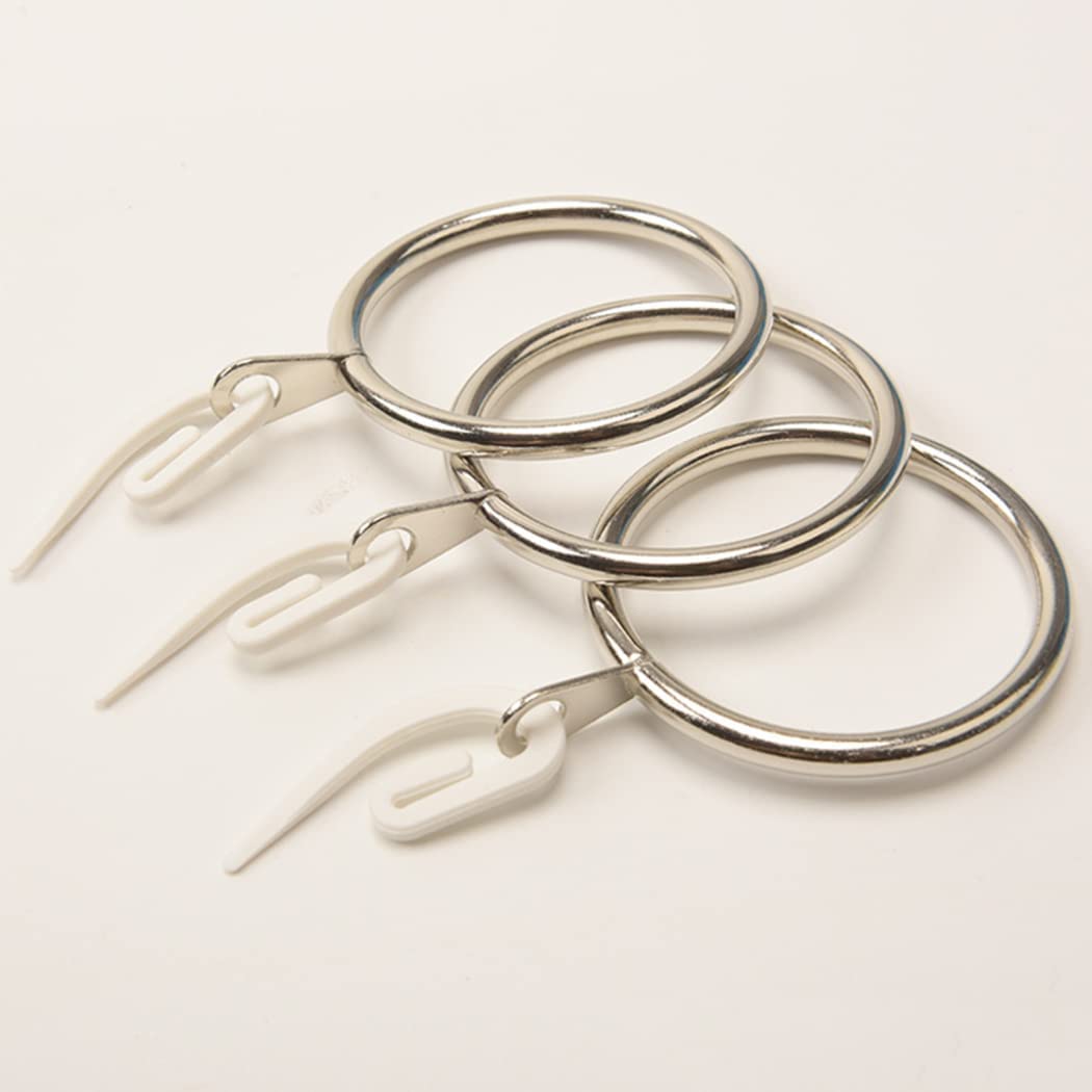 Gardinenringe, Gardinenhaken, Aufhängeringe, 50 Stück Gardinenhaken, Gardinenringe, dekorative Gardinen for Vorhangpaneele, Metallvorhänge, Schiebehaken, Ringe, Antik-Bronze-Ton, 3 mm x D 38 mm ( Colo