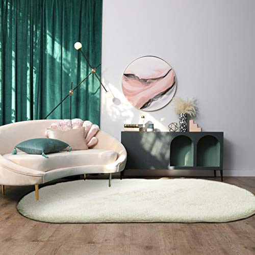 Yoh Super Soft Area Rugs Silky Smooth Bedroom Mats For Living Room Kids Room Baby Room Dormitory Home Decor Carpets 2.6'X5.3' Beige #TOP6