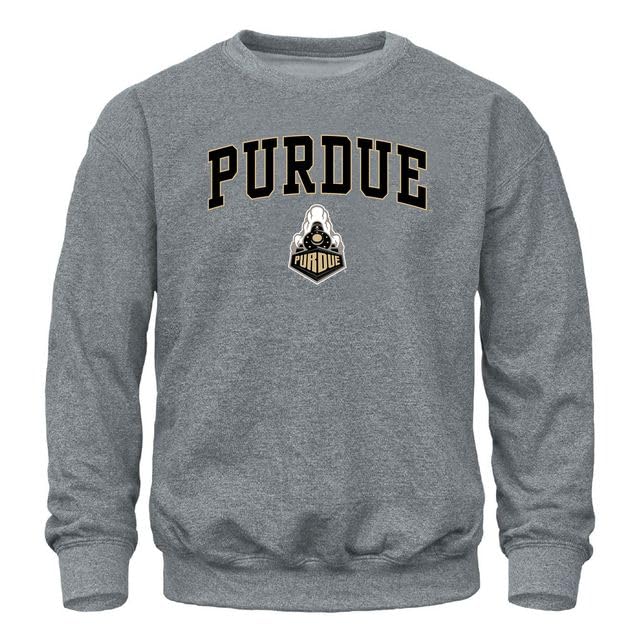 Barnesmith Purdue University Boilermakers Adult Unisex Crewneck Sweatshirt Spirit Charcoal Grey Large