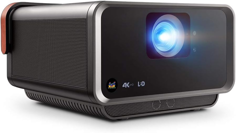ViewSonic X10-4KE True 4K UHD Short Throw LED Portable Smart Wi-Fi Home Theater Projector Compatible with Amazon Alexa and Google Assistant