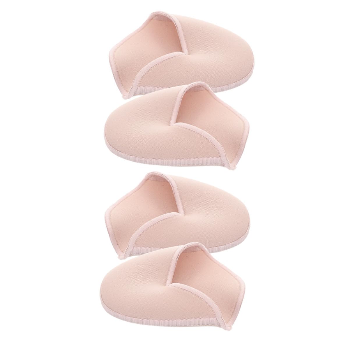 TOPBATHY 16 Stück Ballettschuh Zehenkappen aus Stoff, Halbe Größe