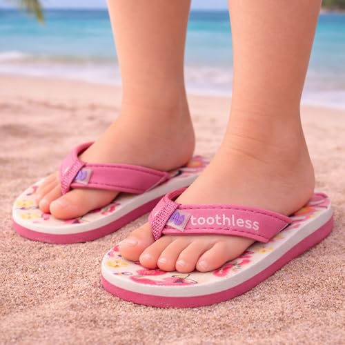 Image of toothless Kids Printed Flip Flop | Soft EVA Sole | Anti-Slip | Comfortable Wear | Lightweight | Durable | Summer Footwear for Boys & Girls | Casual Slippers