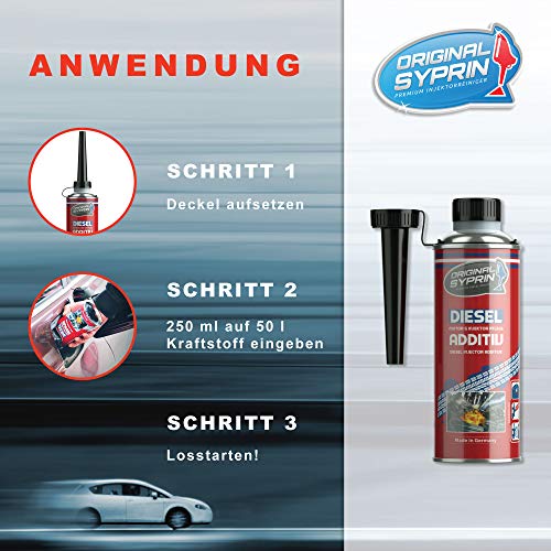 SYPRIN Diesel Additief – Dieseladditief Additieven voor Dieselbrandstof Dieselmotor Dieselmotoren I Injector Injectoren… - Afbeelding 7