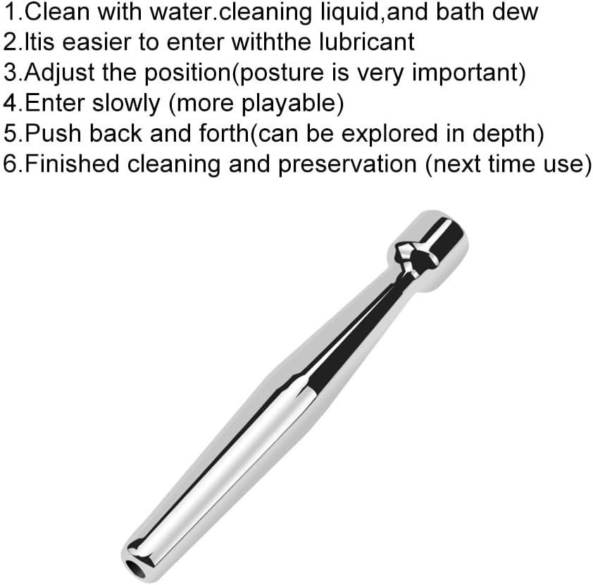 Stainless Steel Urethral Sounds Penis Plug Hollow Urethral Dilator Male Short urethral Catheter Plug Sex Toy for Men Urethral Stimulation Masturbation (3.54inch)