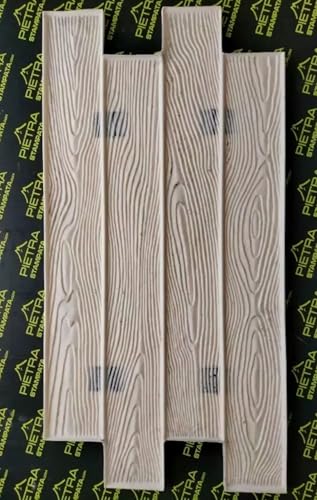 Molde para cemento impreso imitación piedra Wood 2 de 100x50 cm que evita grietas en moldes de suelo 2