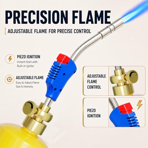 Image of Mapp Gas Torch Head, 360 Rotatable Propane Torch, Welding Torch