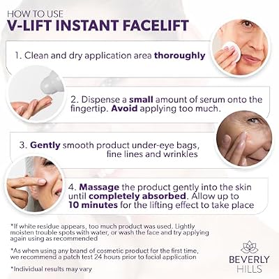 Beverly Hills V-Lift Instant Eye Lift and Eye Tuck Bee Venom Serum for Puffy Eyes, Dark Circles, Wrinkles, and Under Eye Bags Treatment for Women and Men | 30mL (120 Day Supply)