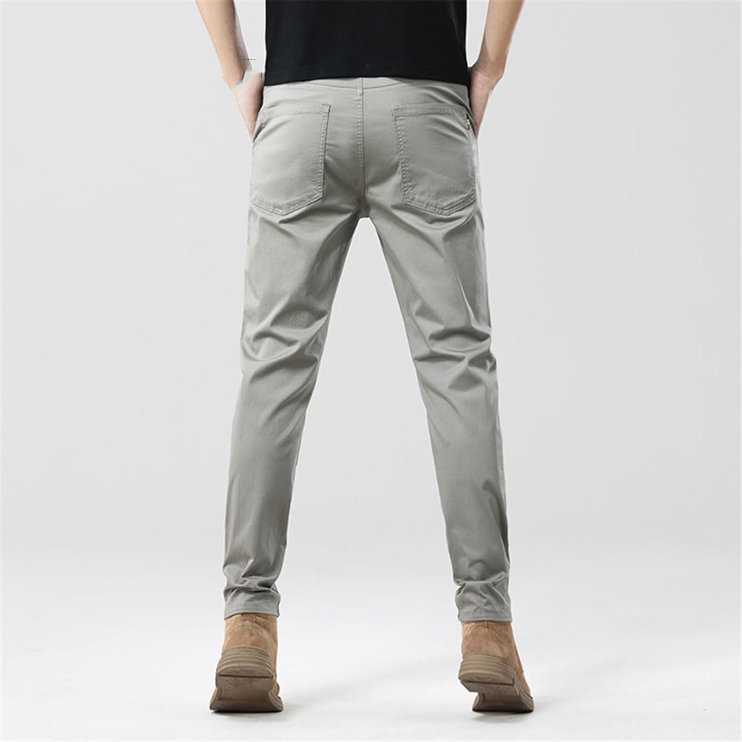 Pantalones Informales para Hombre, Pantalones Extragrandes Rectos Ajustados De Talla Grande Finos De Verano