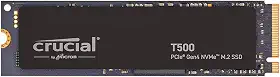 Crucial SSD interno para jogos T500 2TB Gen4 NVMe M.2, até 7400 MB/s, compatível com laptop e desktop + 1 mês Adobe CC todos os aplicativos - CT2000T500SSD8