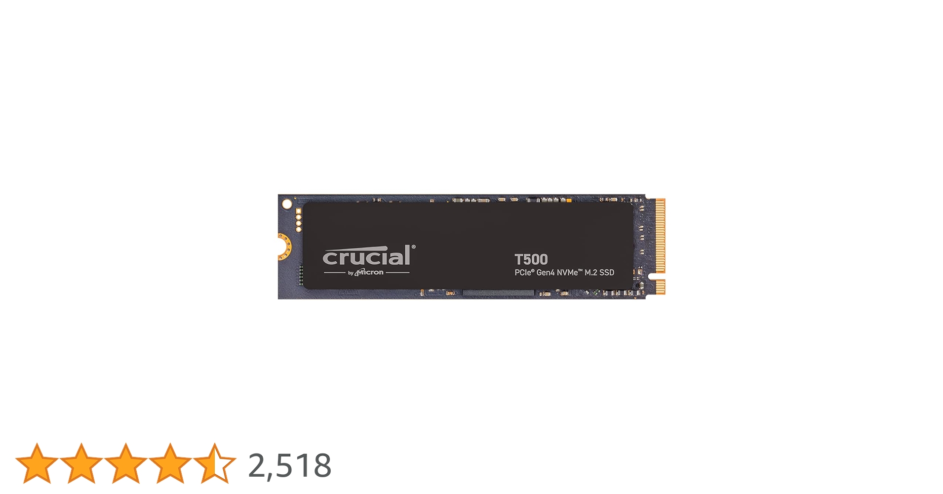 内蔵型SSD Crucial T500 500GB SSD PCIe Gen 4 Crucial T500 PCle Gen4 NVMe SSD - 商品情報 - 「アイ」から