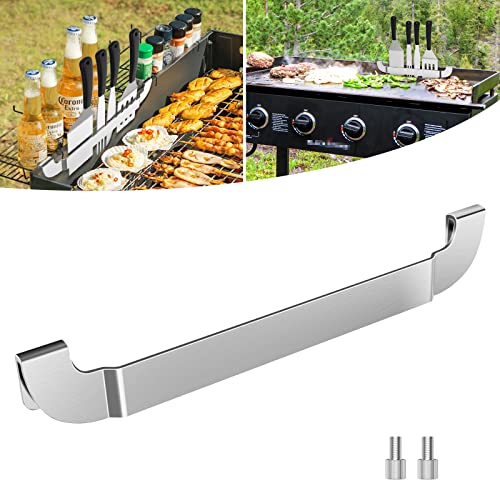 tonhui Griddle Spatula Holder 10 Inch Stainless Steel Barbecue Tool Hold Rack Outdoor Picnic Griddle Accessories for Blackstone Royal Gourmet and Other Flat Top Griddle