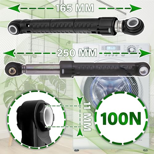 Packung mit 2 Stoßdämpfer Waschmaschine 100N mit dem Originalcode 4901ER2003A für LG - Garantie 5 Jahre - ONIX TECH
