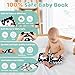AJsupojouet High Contrast Baby Toys for Newborn | Tummy Time Toys & Visual Stimulation Baby Book 0-6 Months | Black and White Contrast Cards & Sensory Toys | Baby Essentials & Must Haves