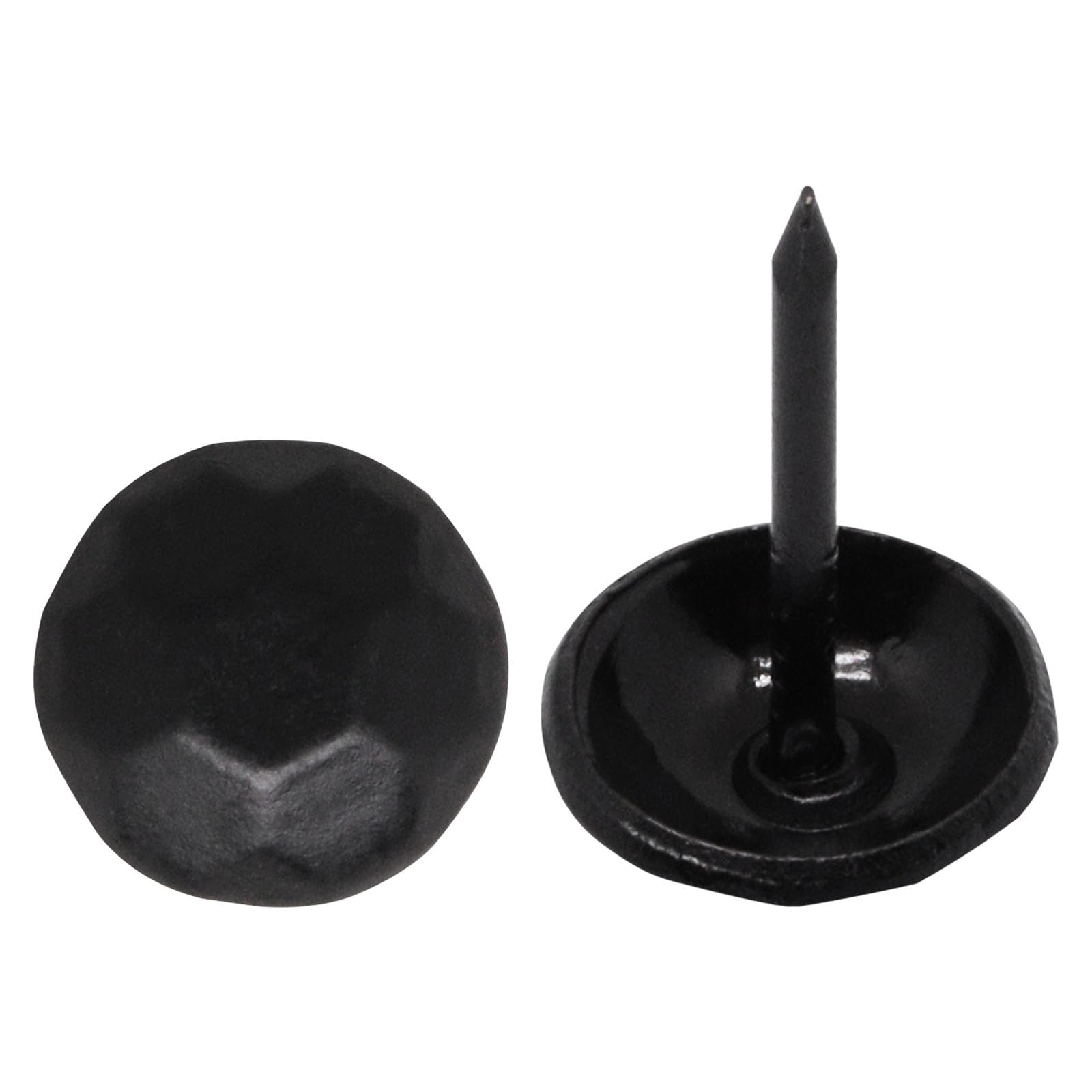 Vintage Upholstery Tacks - 100 Matte Black Decorative Nails -5 Vintage Upholstery Tacks - 100 Matte Black Decorative Nails -5