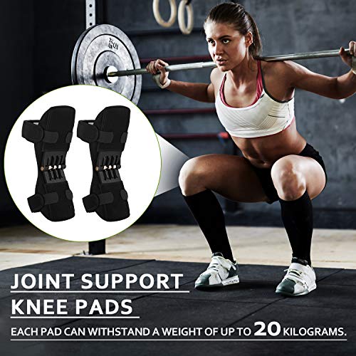 Joelheiras, Andoer Joelheiras de apoio de articulações respirável antideslizante Power Lift Apoio de