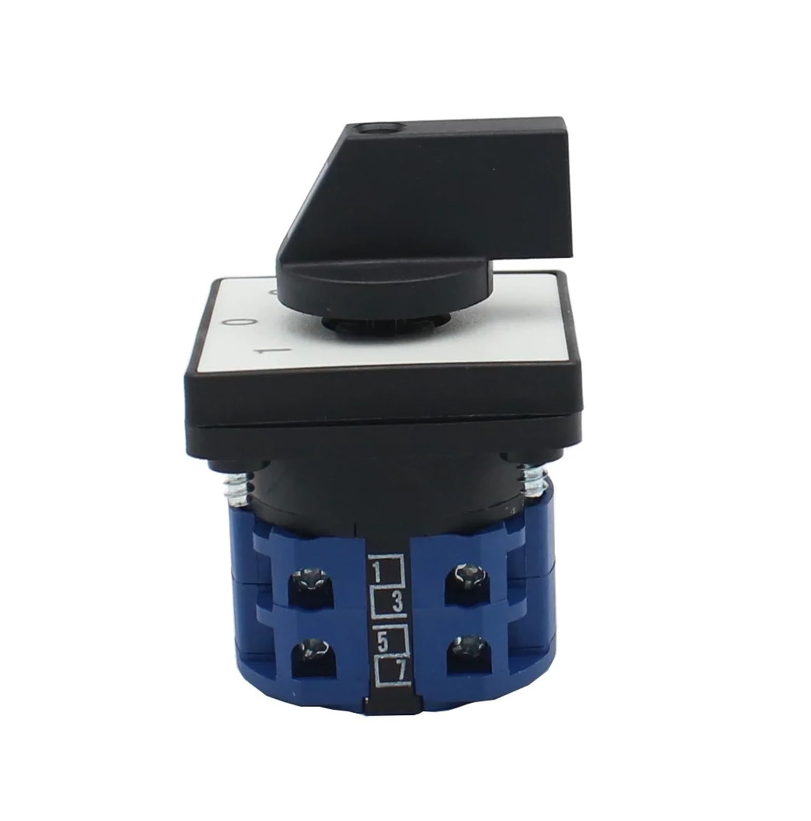 KLVN LW26-20 Series Electric 2/3/4 Position 8 Terminals Rotary Cam Changeover Switch with Screws Useful Tool 660V 20A (Color : MAN-OFF-AUTO, Size : 7P-28 Terminals)