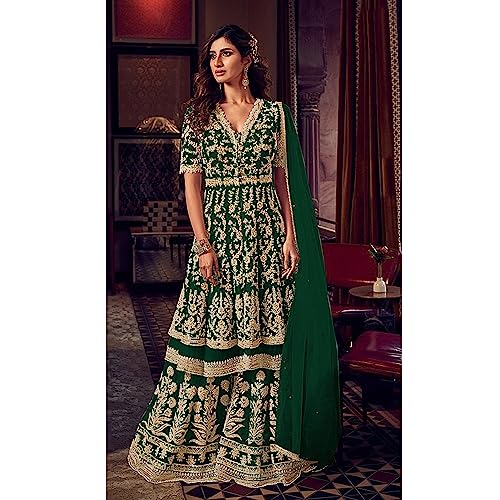Eid Special New Sewn Indian Pakistani Wear Salwar Kameez Palazzo Sharara Suit Designer Plazo Dress2