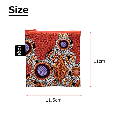LOQI Jennifer Napaljarri Lewis - Water Dreaming Pink Recycled Bag, Red, 50 x 42 cm - Image 4