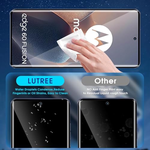 Image of 2 Pack Screen Protector for Motorola Edge 60 Fusion, 2 Tempered Glass Screen Protector,Case Friendly,Scratch Resistant,HD-Clear,Clear Black