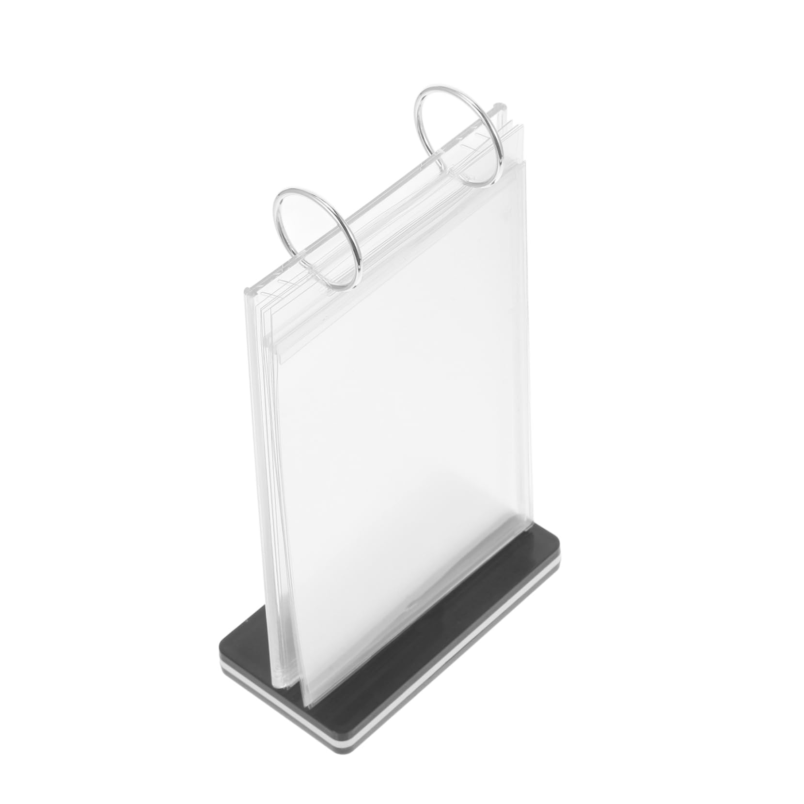 VILLFUL 4pcs Menu Display Stand Catalog Holder for Desk Store Label Holder Retail Tag Holder Poster Holder Menu Holder Stand Table Display Holder Sign Menu Holder for Table Pvc Transparent