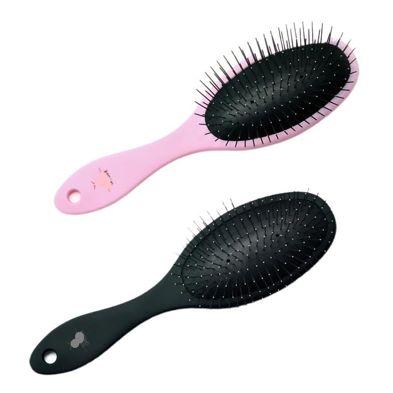 Haustier-Airbag-Massagekamm, Katzenpflegekamm, Hundehaarentfernungskamm, Katzenhaarbürsten-Trimmer (Color : Black)