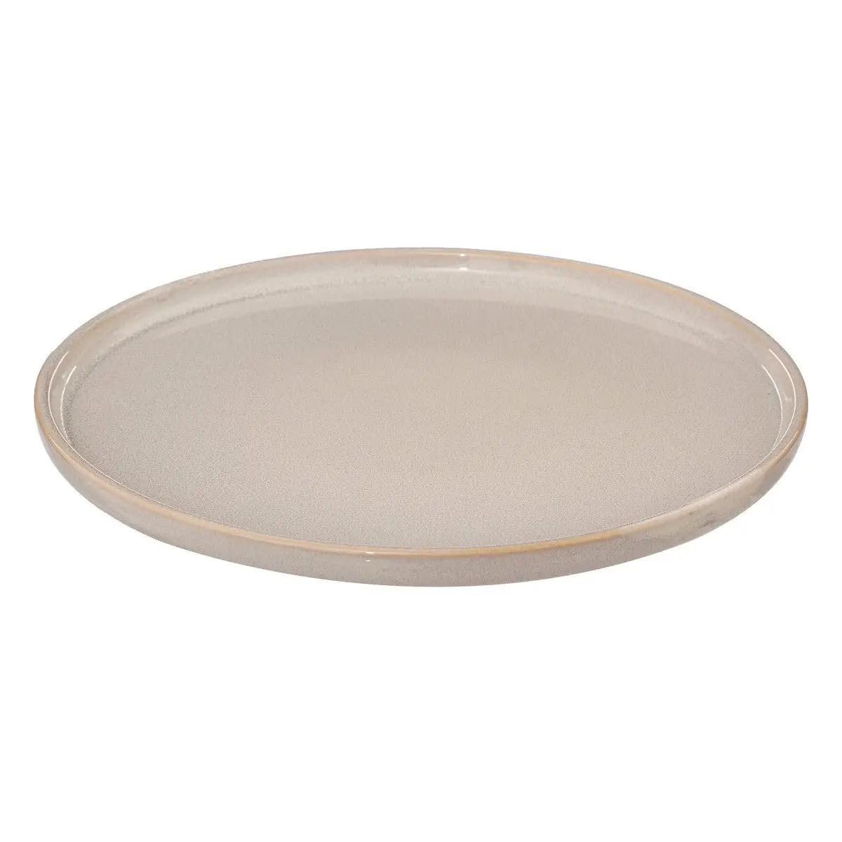 Secret de Gourmet - Lot de 6 Assiettes Plates Terre Inconnue 27cm Beige
