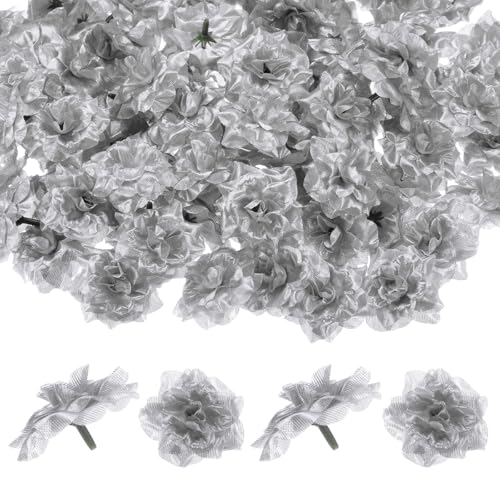 M METERXITY 50-Pack Têtes De Roses Artificielles Têtes De Roses en Soie Fausses pour Mariage/Bouquet/Mur De Fleurs/Bricolage/Décoration De Fête Fleurs...