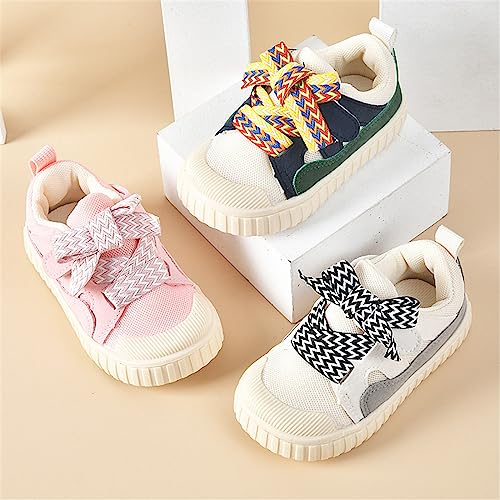 Kids Lace Sneakers Flat Non Slip Running Breathable Sport Shoes Ankle Comfy Boys Girls Non Slip First Walking Shoes4