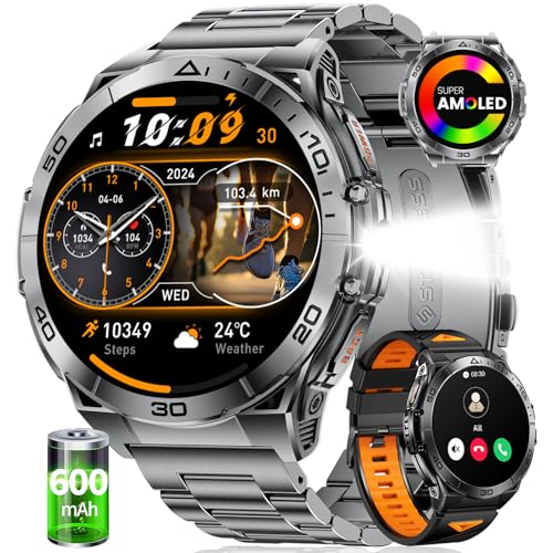 HIRREO EF16 Smart Watch for Men (Answer/Make Calls), 1.6