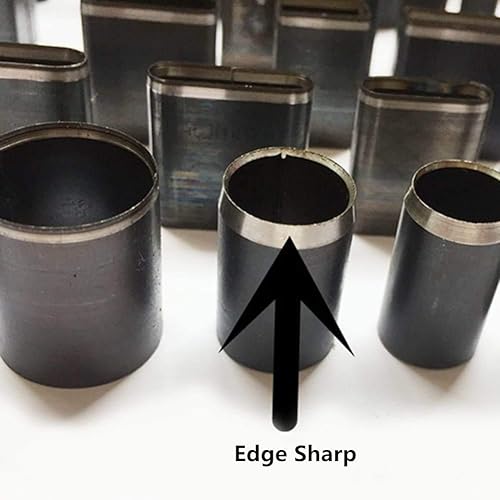 Miniatura 4 de Herramienta de perforación de cuero perforadora de 39 formas de estilo, troqueles de cuero, juego de troqueles de perforación para manualidades de