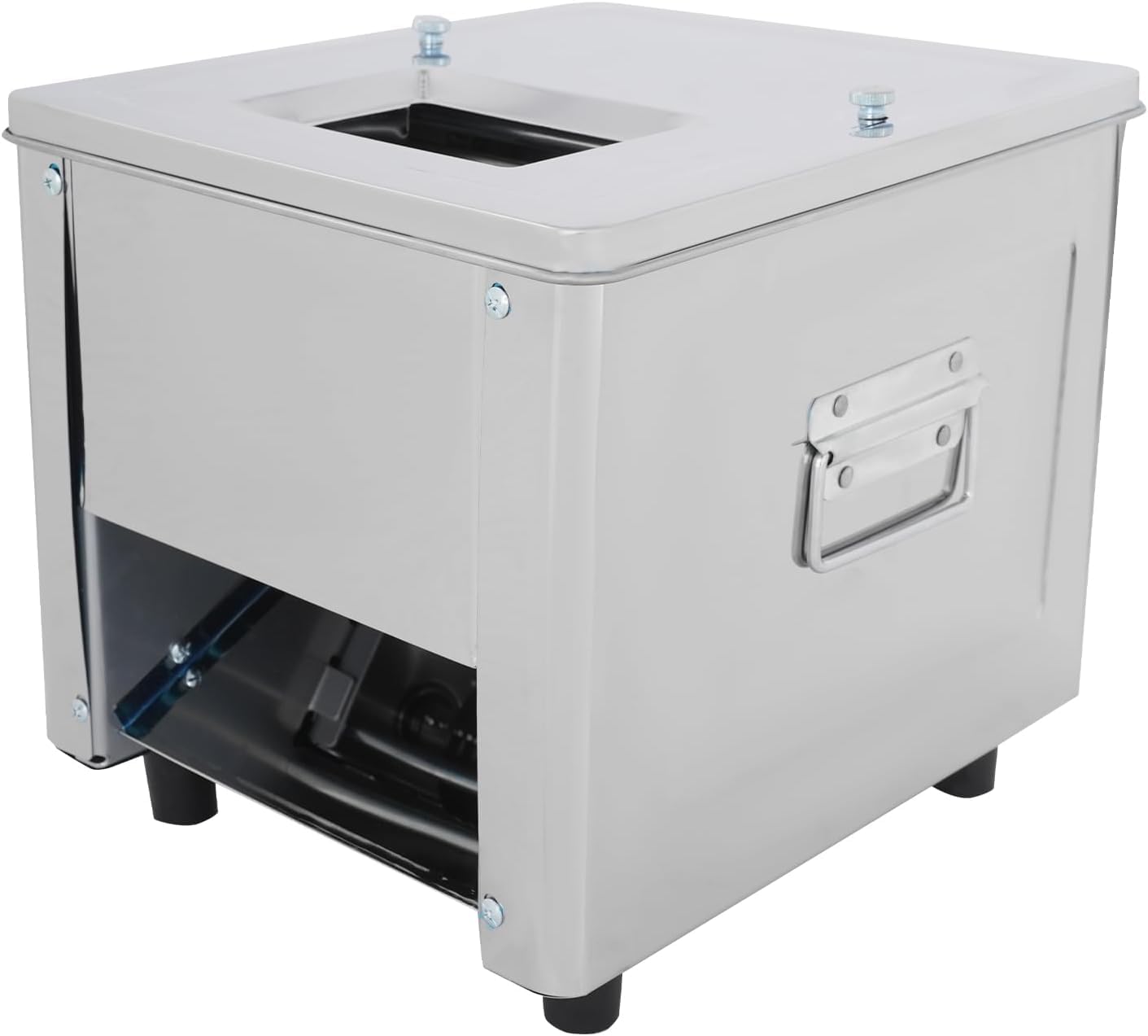 Máquina cortadora de carne comercial de 850 W, procesador de alimentos de alta eficiencia, 330 libras/h, 310 rpm, trituración y corte de 7 mm, acero inoxidable para uso doméstico y cocina