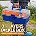 CATCHRO Fishing Tackle Box 471PCS with Bass Fishing Lures & 3 Multi Jointed Swimbaits, Large Tackle Box with Soft Plastic Baits, Fishing Lures and Bait Kit for Freshwater Bass Fishing Gear