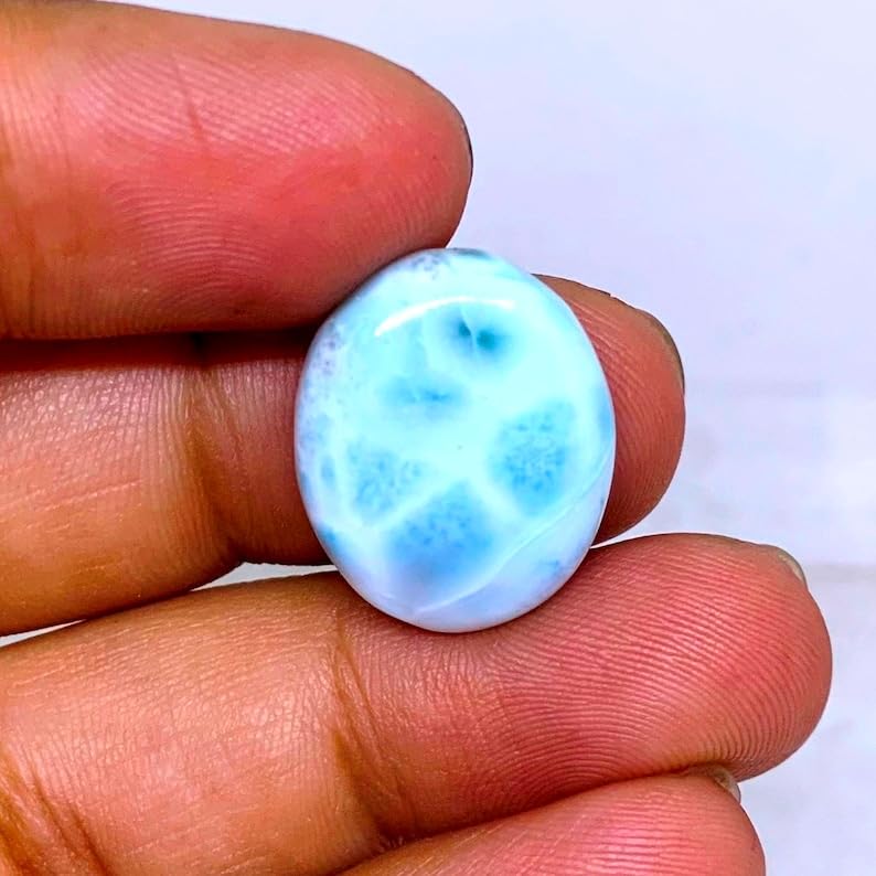 Larimar pour bague et pendentif à fabriquer soi-même