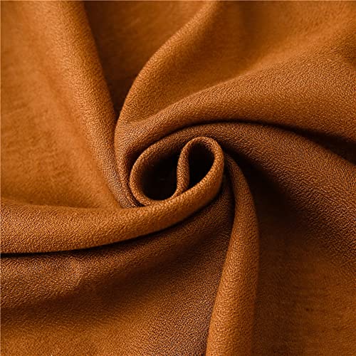 Tangjun Womens Cotton Linen Lightweight Shawls Fall Solid Wrap Winter Soft Scarf3