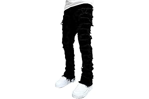 Slim Fit Stacked Jeans: Edgy and On-Trend